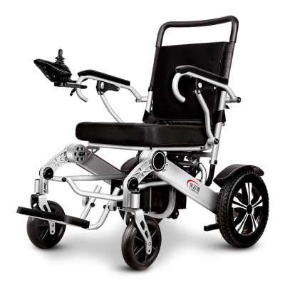 Portable Lightweight Aluminum Foldable Power Wheel chair Cheap Price  Disabled Folding Electric Wheelchair